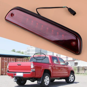 

CITALL 2 Pin 8-LED Third 3rd Rear Brake Tail Light RED Cargo Lamp fit for Toyota Tacoma 1995-2011 2012 2013 2014 2015 2016
