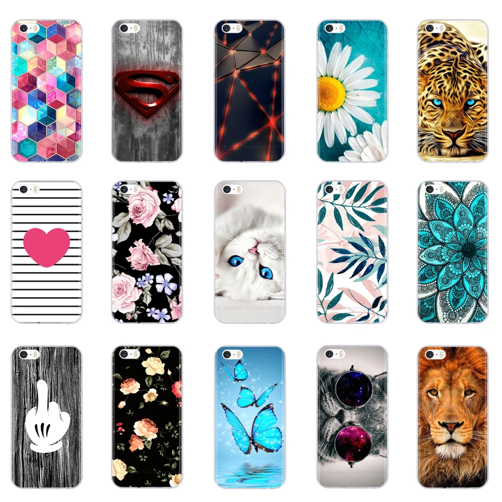 iphone 7 cardholder cases Phone Case For IPhone 5s 5 S Se 4 4s Case Silicone Soft TPU Phone Cover Bumper for Apple IPhone 6s 6S Plus Case Funda Coque Para iphone 8 plus phone case