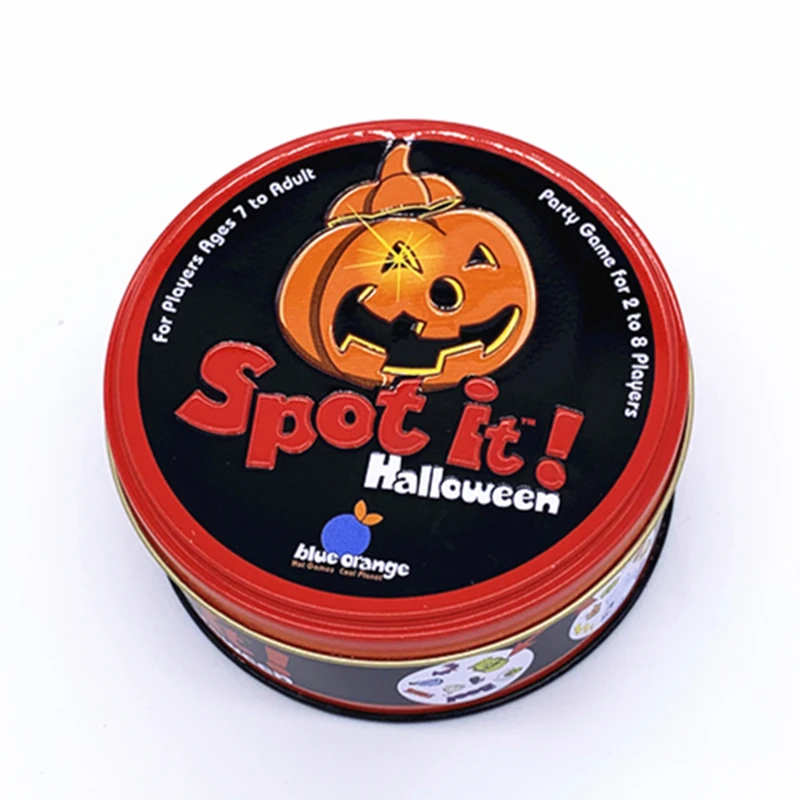 

Halloween Board games spot it and dobble card game table Board Game For adults children family party game Metal Tin Box toys