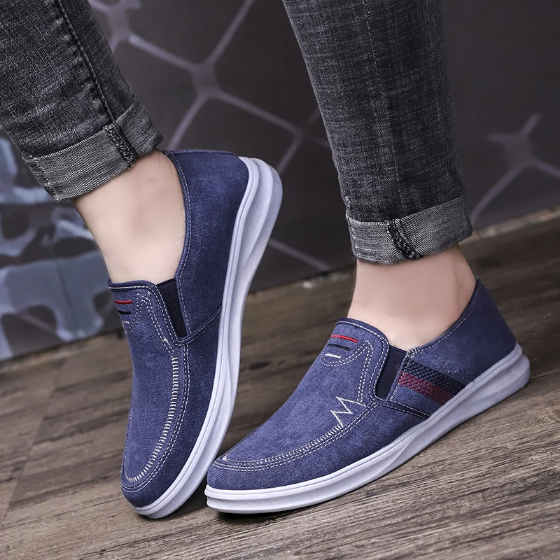 

Man Flats Soft Driving Shoes Trendy Men Beach Loafer Shoes Breathable Summer Weaving Hemp Canvas Hemp Fisherman Light Shoes