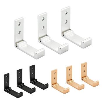 

Aluminum Alloy Single Clothes Hook Foldable Coat Hook Hanger Wall Mounted for Kitchen Bathroom Bedroom Living Room Wall Door Cab