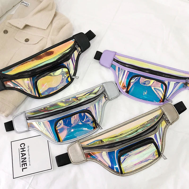 

2019 Korean-style Mermaid Laser Wallet Multi-functional Women's Transparent Shoulder Bag Beach Bag Shoulder Colorful WOMEN'S Bag