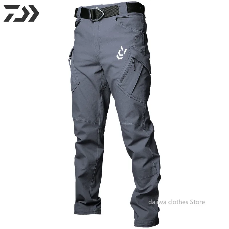 2022 New Daiwa Fishing Pants Waterproof Quick Dry Clothing Outdoor Multi-Pocket Supreme Trousers Men's Wear | Спорт и