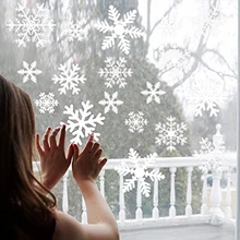 38 шт/лот Снежинка Электростатическая Наклейка Окно детская комната Рождество стикер на стену s домашние наклейки украшение Новогодняя настенная бумага