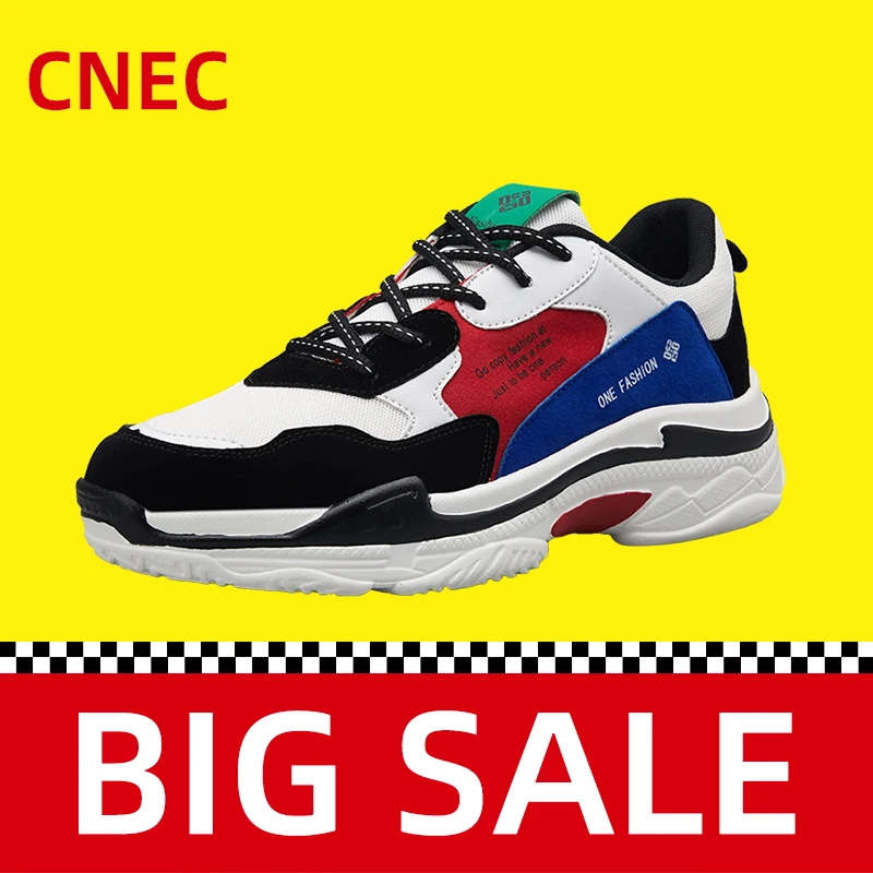 

Original CNEC Sneakers Shoes for Men Clunky Walking Runnning Trainers Black White China Fashion Brand Sport Basket Homme Bona