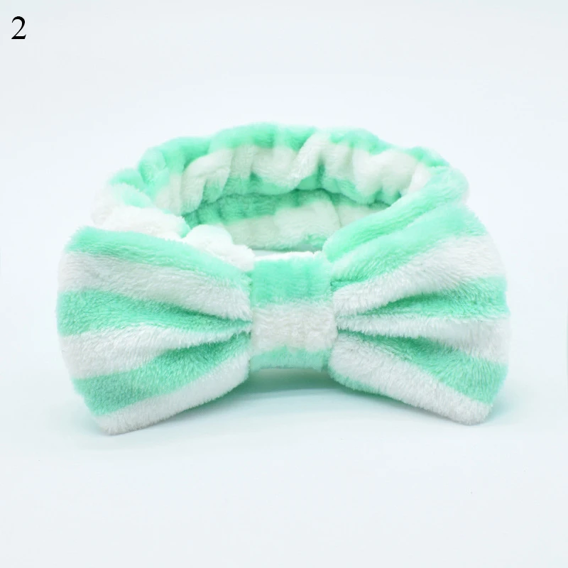 Big Rabbit Ears Coral Fleece Soft Elastic Hairbands SPA Bath Shower Make Up Wash Face headband Hair Band Girls Hair Accessories long hair clips Hair Accessories