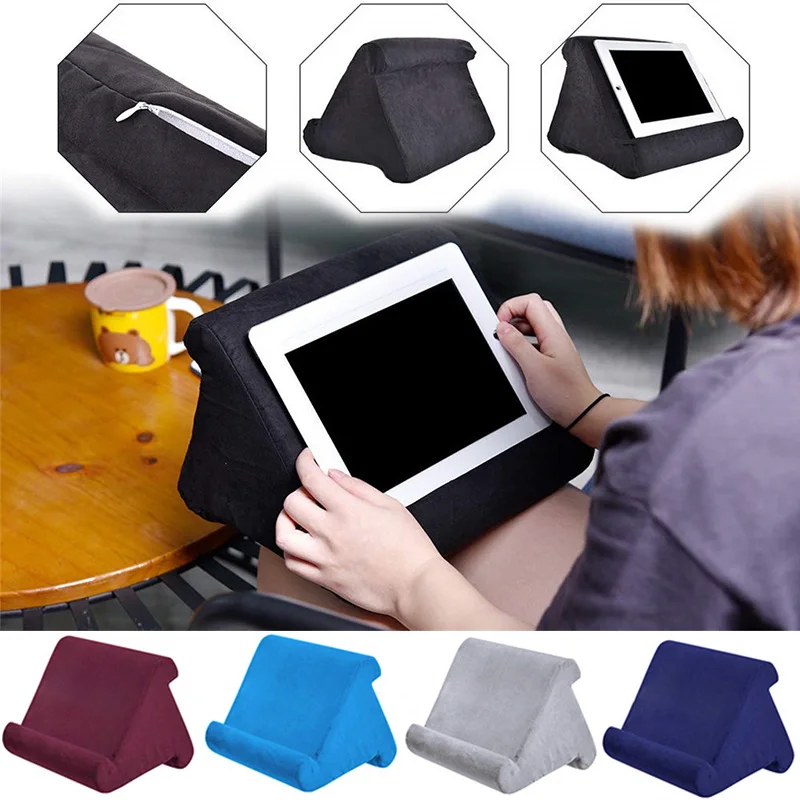 

Multi-Angle Soft Pillow Lap Stand for iPads Tablets eReaders Books Magazines For Home Bed Sofa Multi-Angle Soft Pillow Lap Stand