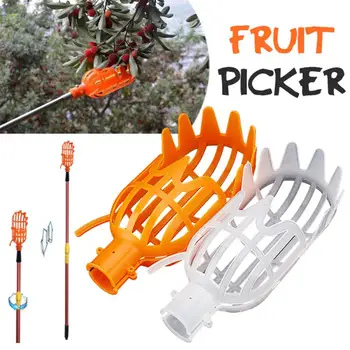 

1pc greenhouse plastic fruit picker, picker wheat field watcher, without pole harvester, for gardening picking tools