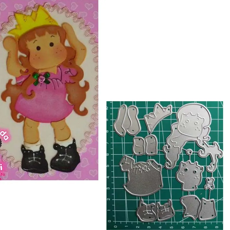 2019 металлические Вырубные штампы для девушек Скрапбукинг металлическая Новая