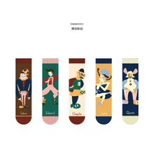 10 пар/лот, kawaii chaplin Luna, корейские женские носки Джокера Куинна Эдварда, украинские весенние носки skarpetki meias calcetines zapatos mujer