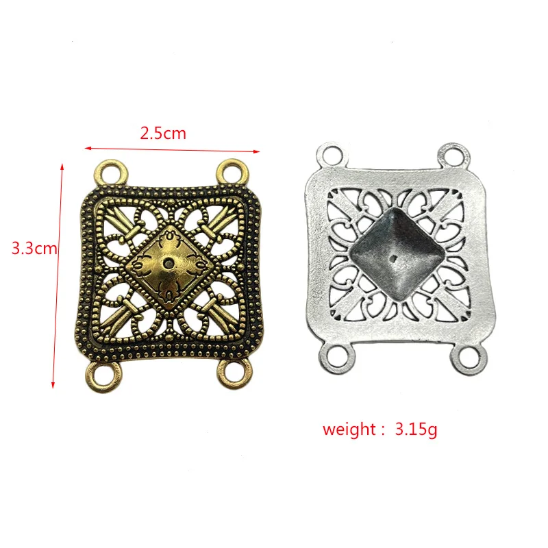 25*33mm ݼ ձ 簢 4   Ʈ 10 , DIY ŷ   ü  ׼