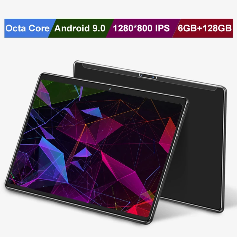 3G/4G LTE 10.1 inch Tablet PC Google store Android 9.0 Octa core 6GB RAM128GB ROM smartphone Android 9 WIFI 10