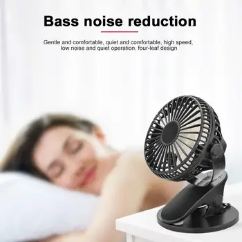 

Delicate Clip Fan ABS Portable Outdoor Travel Portable Fan Fan Mini Air Conditioning Summer Gift USB Rechargeable Desktop