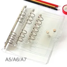 ПВХ спирали журнал распорядок дня Тетрадь Обложка для листов «сделай сам» Прозрачный 6 отверстий связующий дневник планировщик покрытия