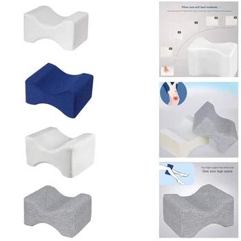 

Body Memory Cotton Leg Pillow Home Foam Pillow Sleeping Orthopedic Sciatica Back Hip Joint for Pain Relief Thigh Leg Pad Cushion