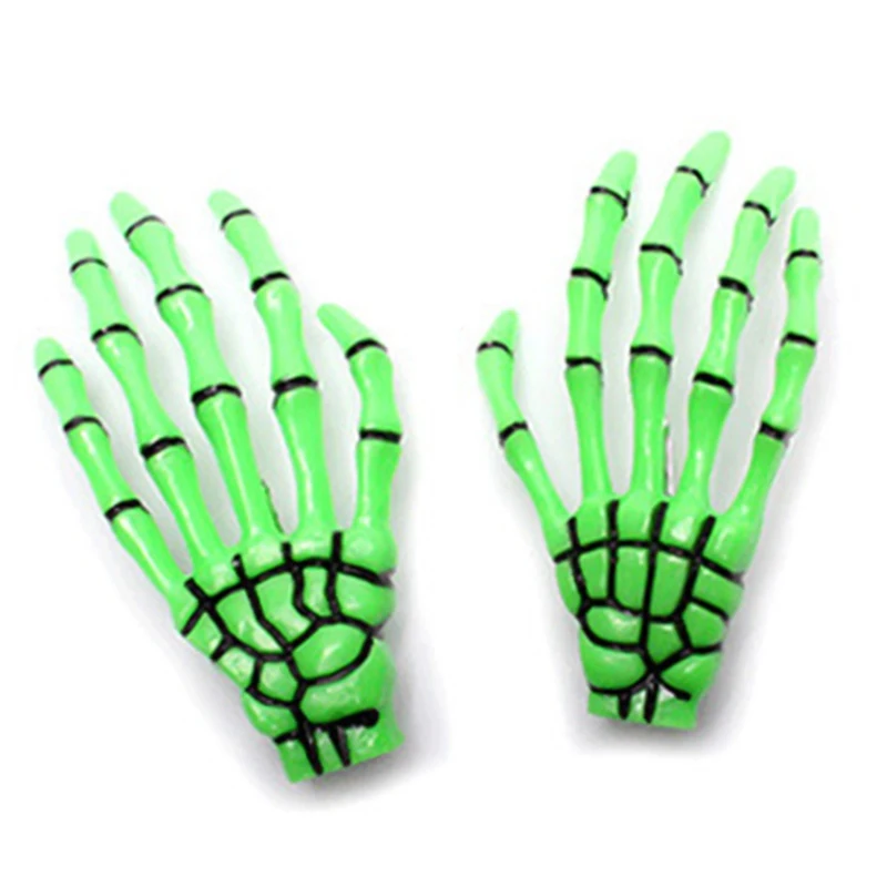 Заколка для волос 2 шт. в виде скелета кости скольжения зомби рокабилли