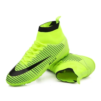 

2019 Football Shoes Soccer Boots For Children Soccer Cleats Turf Shoes Leather Soccer Trainer Boys Soccer Sneaker Turf Boot
