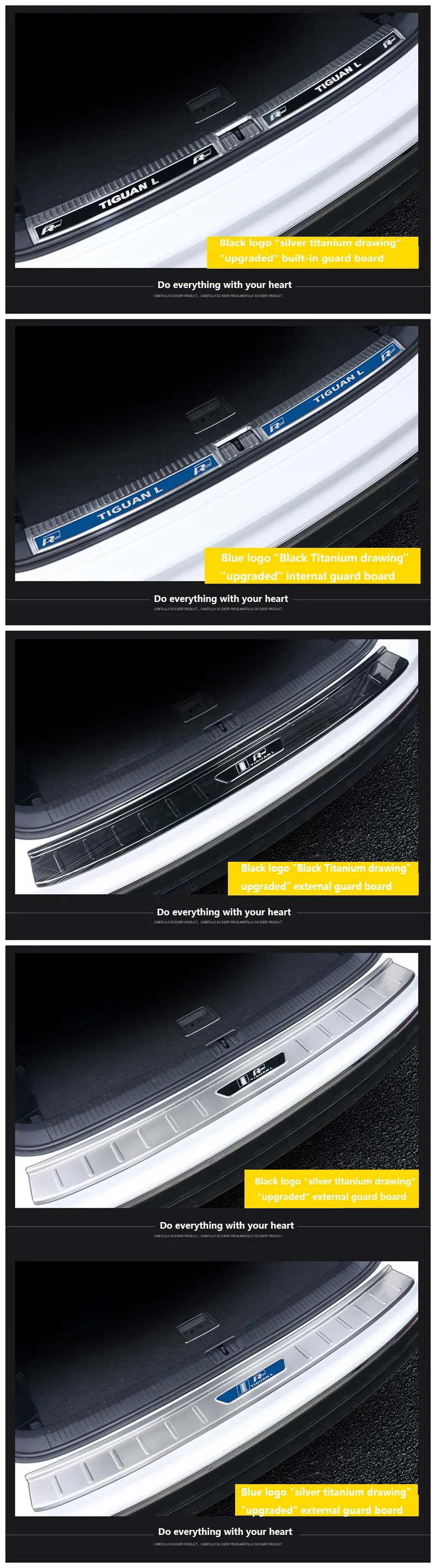 Только применим к Volkswagen- Tiguan l специальные приветственные педали порога полосы заднего ограждения модифицированные детали