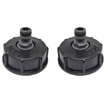 

2PCS IBC Hose Adapter Reducer Connector Water Tank Fitting 2inch Standard Coarse Thread Durable Garden Hose Pipe Storage