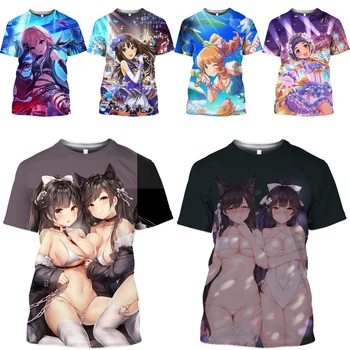 

Anime Girl T Shirt 3D Cute Comic Idol Singer Tshirt Sexy Loli Bikini Men Tee Harajuku Sport Hentai Men's T-shirts Women Clothing