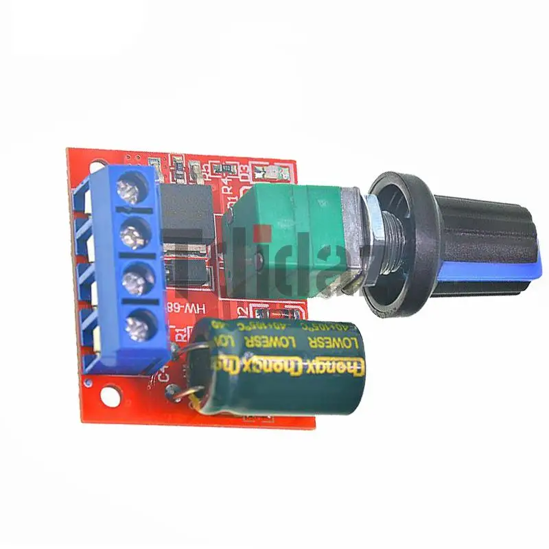 5a 90W PWM 12V DC Module De Contrôleur De Vitesse De Moteur DC-DC 4.5V-35V Régulateur De Vitesse Réglable Interrupteur De Régulateur 24V Lumière LED