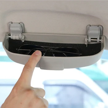 

For Peugeot 206 207 307 308 408 508 2008 301 3008 Car Styling Sunglasses Holder Box Glasses Storage Box Case Auto Accessories