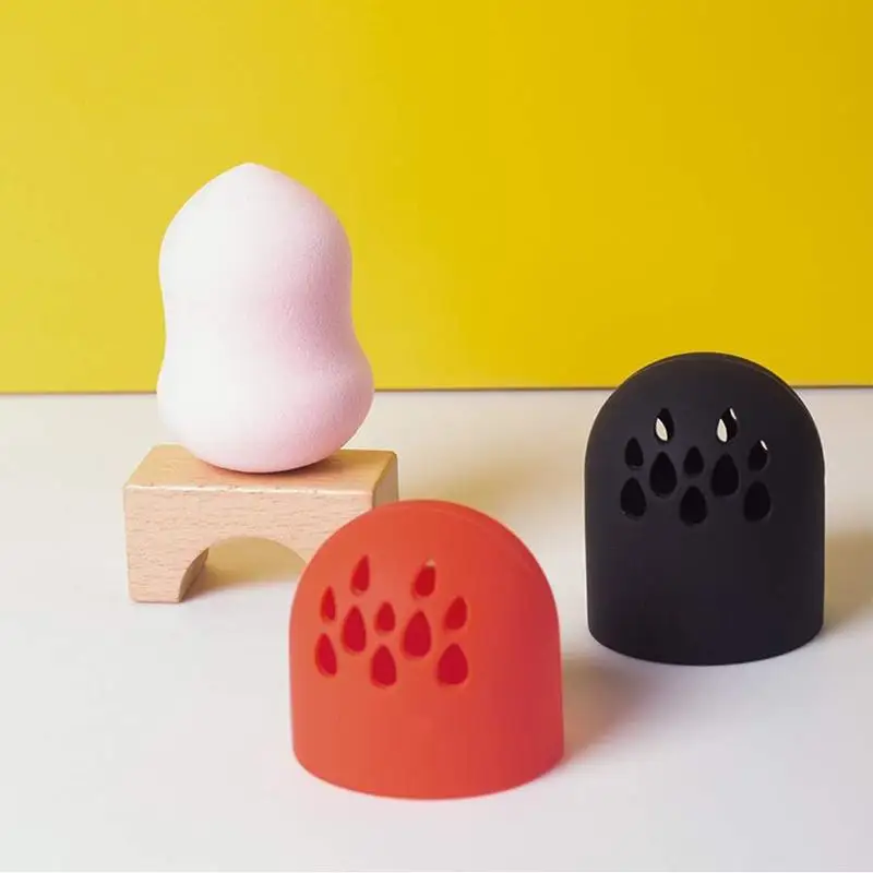 Косметическая Подставка для хранения яиц, силиконовая пудра, пустотелая пуховка, сухая подставка для яичная подставка, косметический поднос с губкой