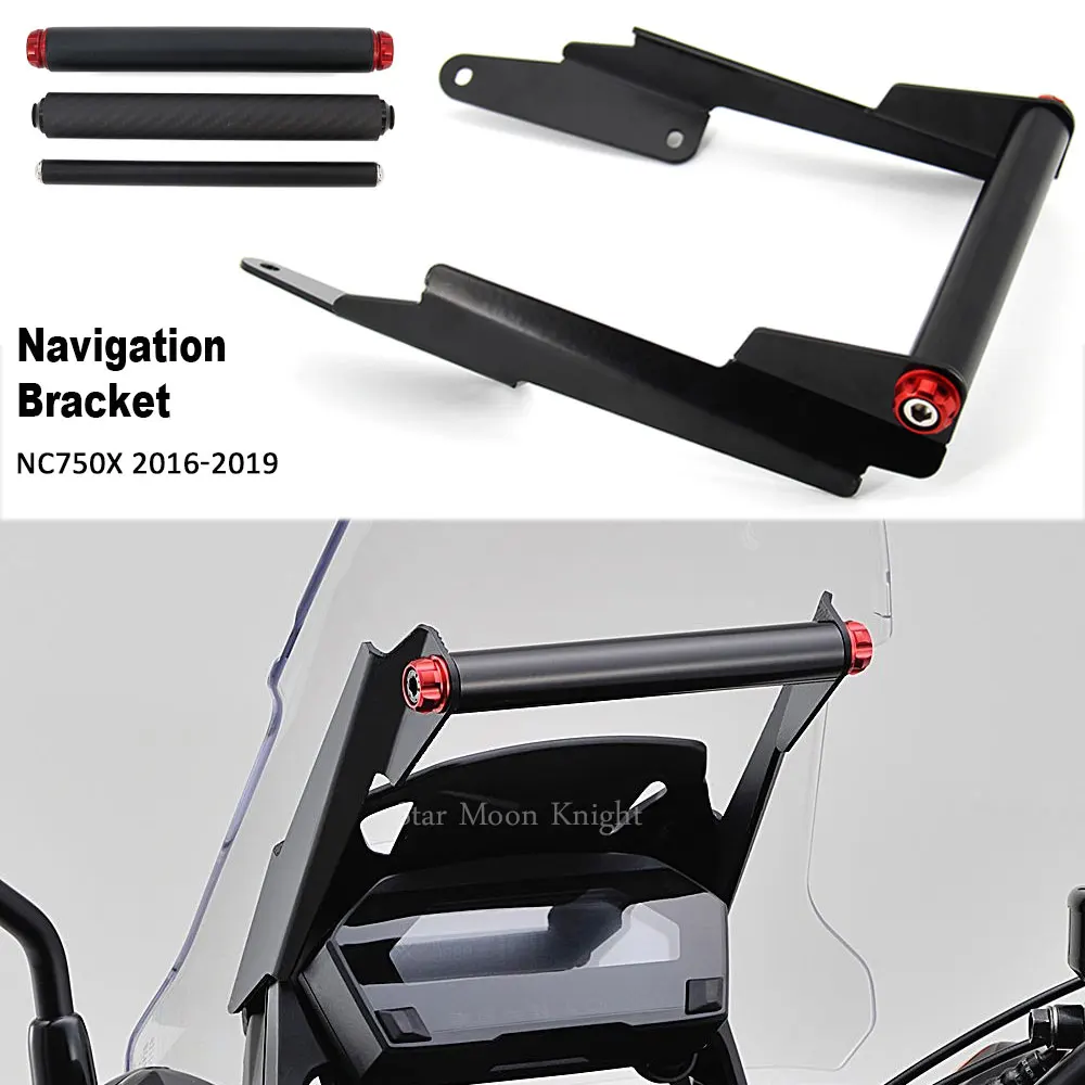 For Honda NC750X NC 750X 2016 2017 2018 2019 Motorcycle Accessories GPS/SMART PHONE Navigation GPS Plate Bracket Adapt Holder motorcycle accessories 25mm crash bar bumper engine guard protection block for honda nc 750x 2014 2019 2018 2017 2016 nc750x s