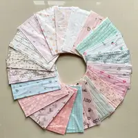 Summer Breathable Black Mouth Mask Individual Package Fashion Adult Pink Flower Disposable Sunscreen Anti-dust Face Mask 1