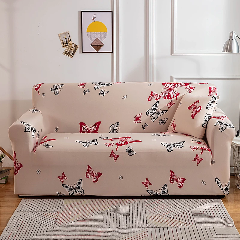 Home Living Luxury Leopard Print Sofa Decor Seat Protector Cover Elastic Slipcover Stretch Couch Cover 1-4 Seaters Sofa Cover 5