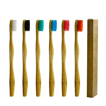 

1/4/10/50pcs DYCROL Natural Bamboo Toothbrush Charcoal Rainbow Soft Bristle Eco-friendly Tooth Teeth Humble Brush for Oral Care