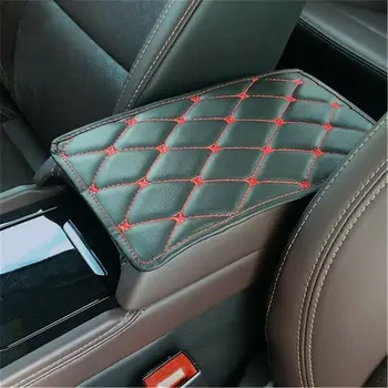 

Universal Car Armrest Pad Cover Auto Center Console Box PU Leather Cushion Pads Car Armrest Box Mat 29*17CM