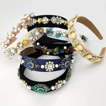 

Women Lady Jewelry Fashionable Metal With Rhinestones Head Chain Comb-Decoration Hairband Hair Intimate Accessories
