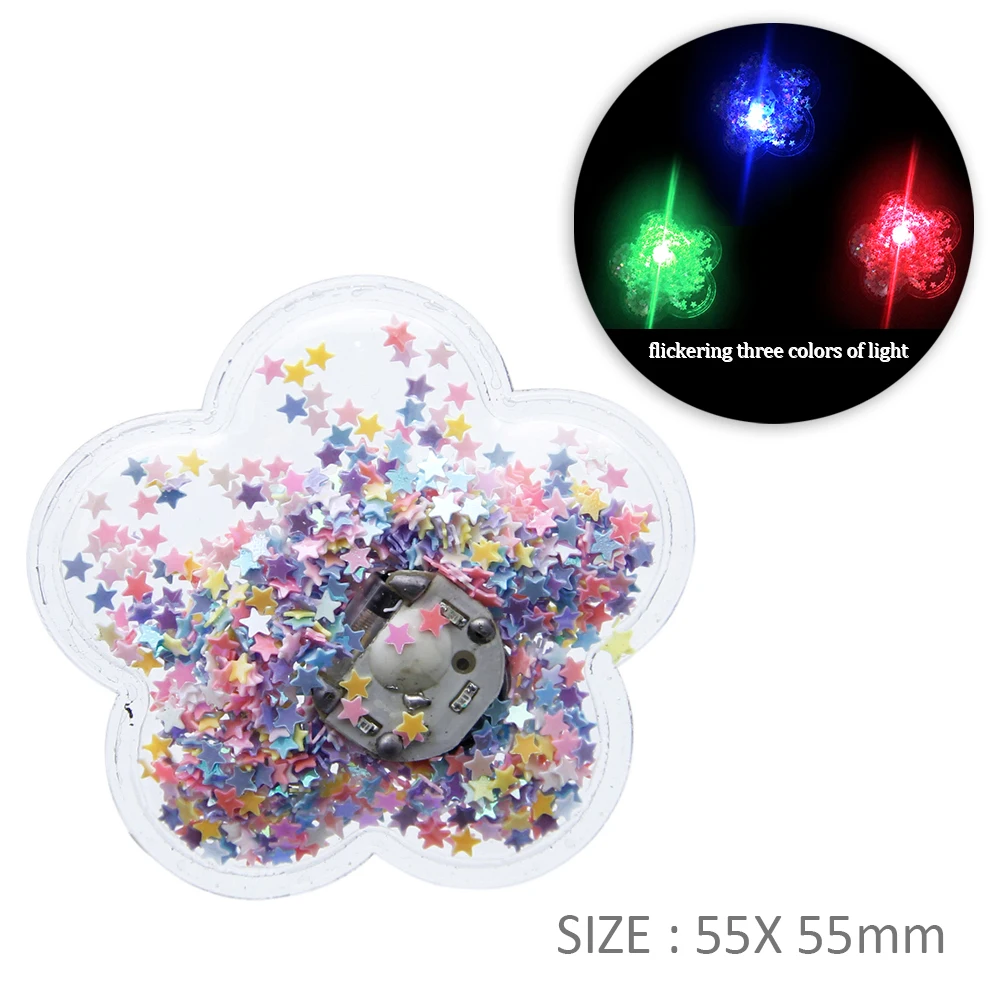 

David accessories Sequins Luminous Quicksand Light Up Shaker decoration crafts Acrylic 10piece,DIY handmade material,10Yc7492