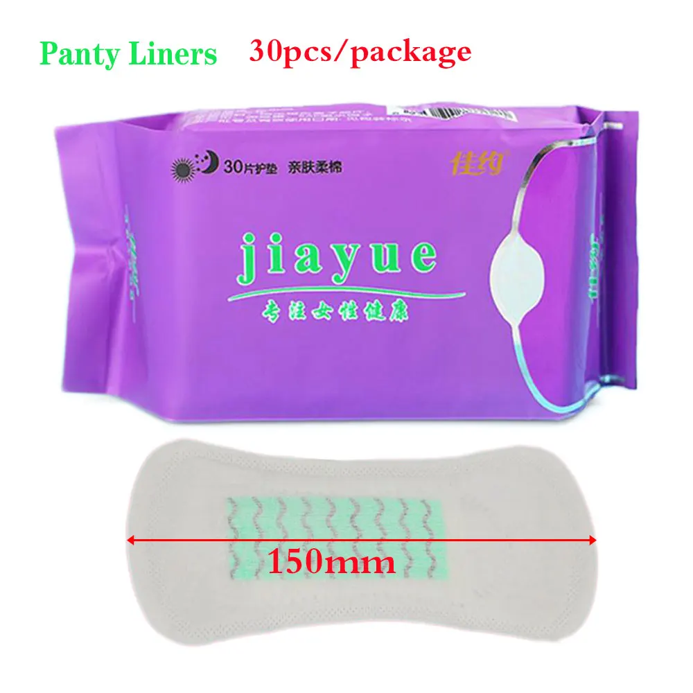 30piece/pack Anion sanitary Napkin Kill Bacteria Anti Inflammation Remove Yeast Infection Menstrual Pads Women Health Care