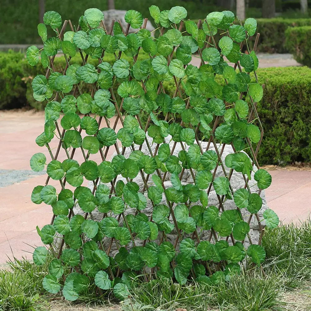 

2020 New Wooden Fence Durable Retractable Simulation Fence Outdoor Garden Decoration Fence