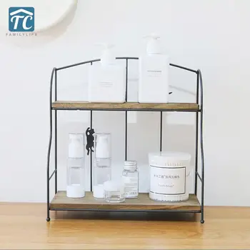 

Iron Storage Rack Makeup Brush Container Rack Laundry Basket Cosmetics Bookshelf Desktop Kitchen Shelf Bathroom