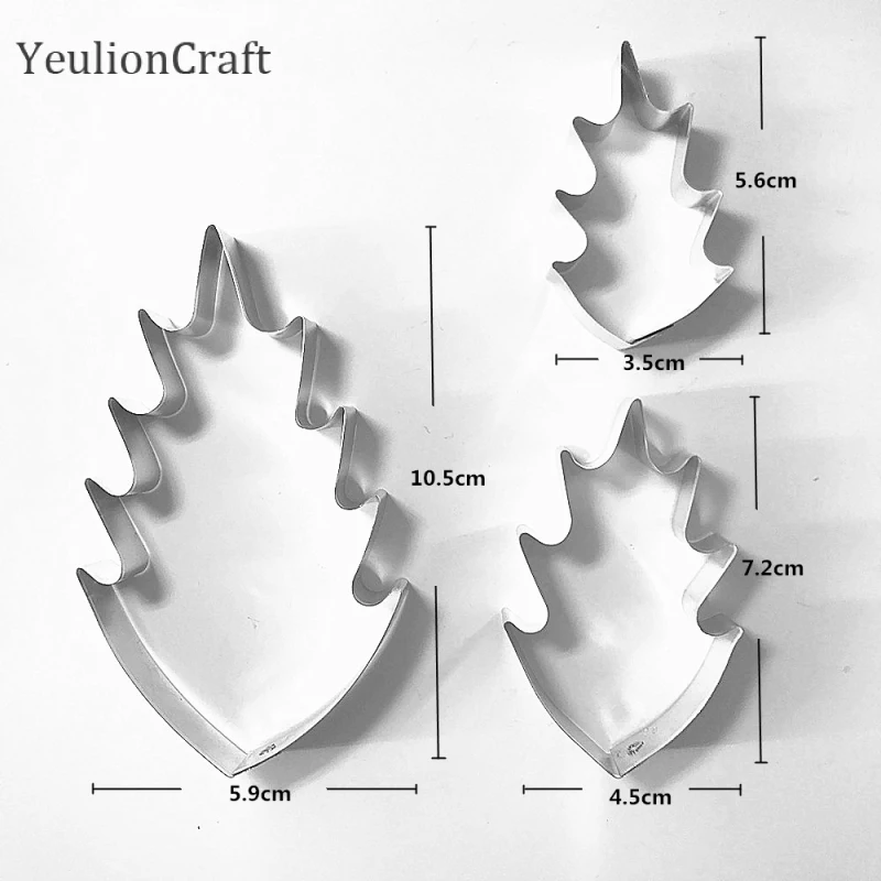 YeulionCraft из нержавеющей стали цветок из полимерной глины форма для резки Холли листья дизайн для поделок, керамические керамика резак для глины набор инструментов
