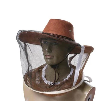 

Professional Anti-bite Beekeeping Hat Mosquito Bee Insect Net Veil Hat Face Head Neck Wrap Protector Beekeeping Tool for Beework