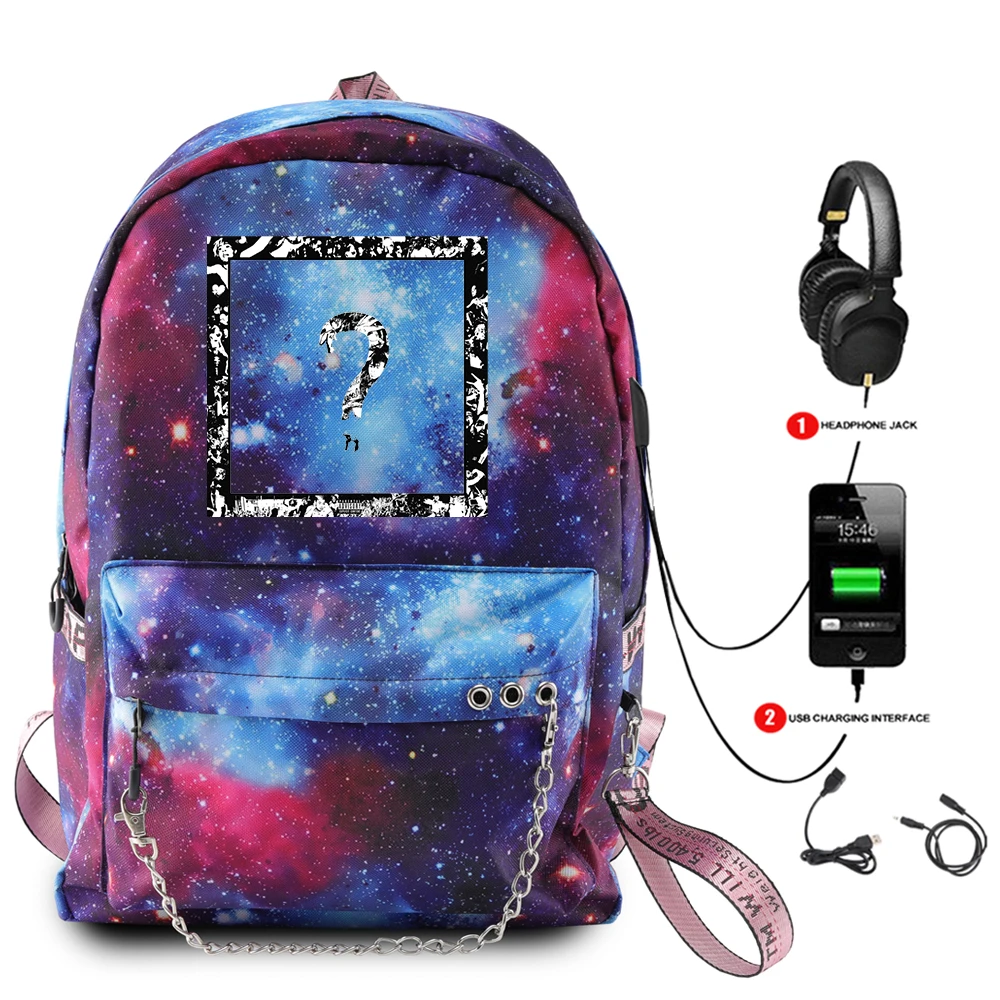 Новый XXXTENTACION Galaxy Космический рюкзак модные повседневные сумки для ноутбука