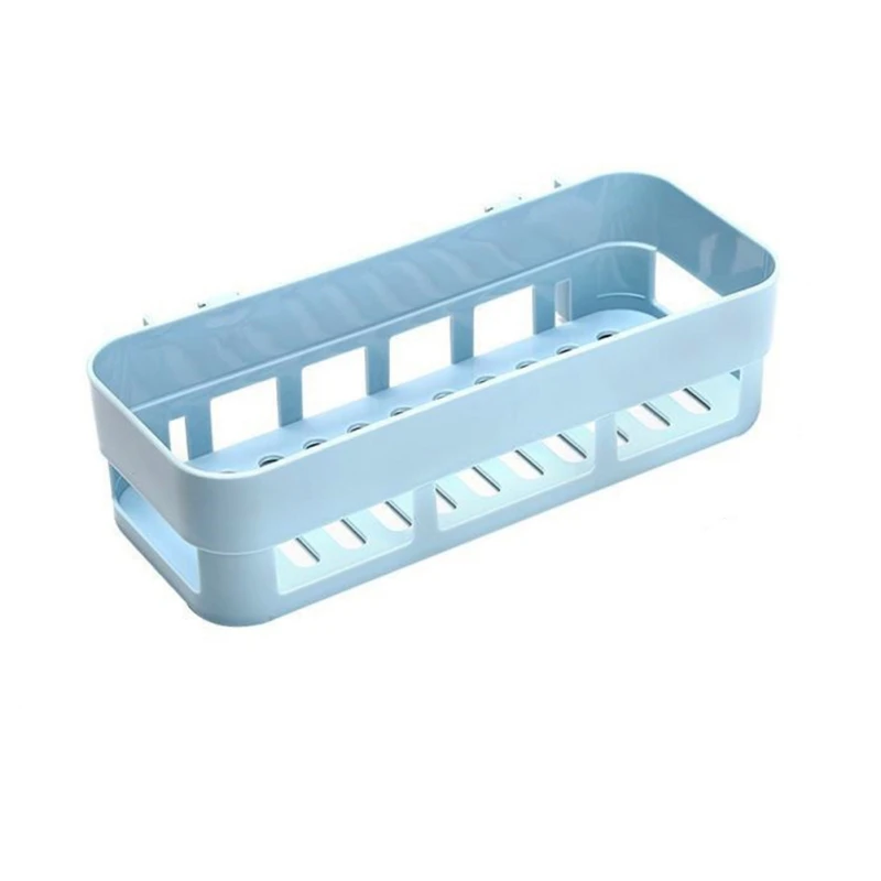 No Trace Stickers Basket Storage Shelves Home Square Bathroom