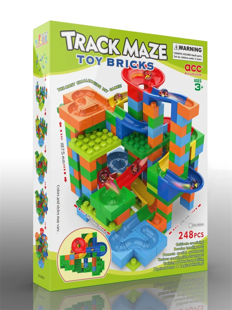

Children'S Educational Assembled Large Particles Ball Bearing Camera Track Building Blocks DIY Early Education Joint Fight Inser