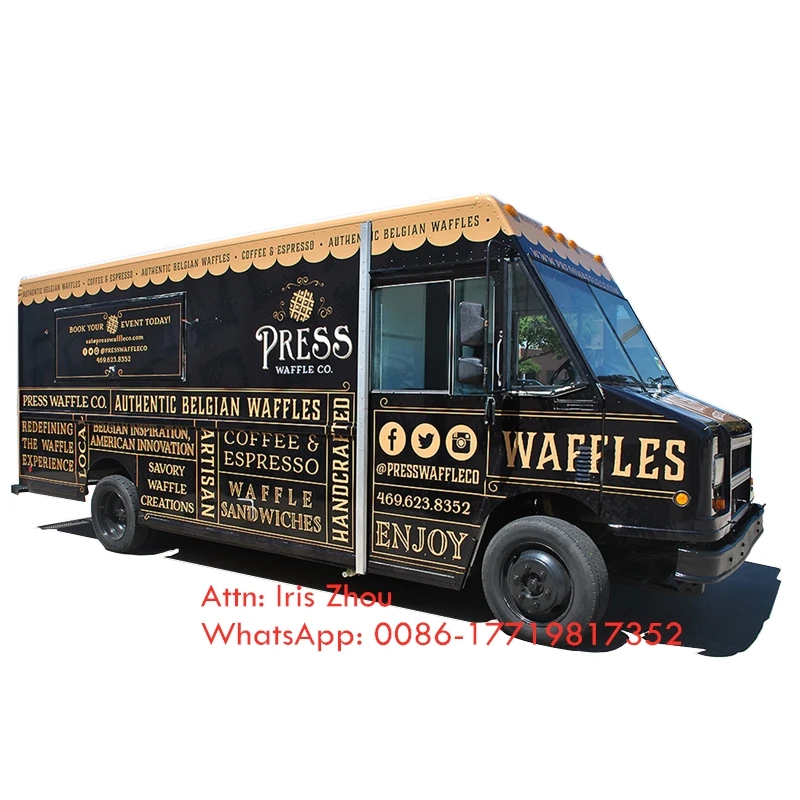 Размер индивидуальные ретро кухня открытый Электрический грузовик для пищевых продуктов, мобильная Закусочная фаст-фуд тележка/грузовик/прицеп мороженое