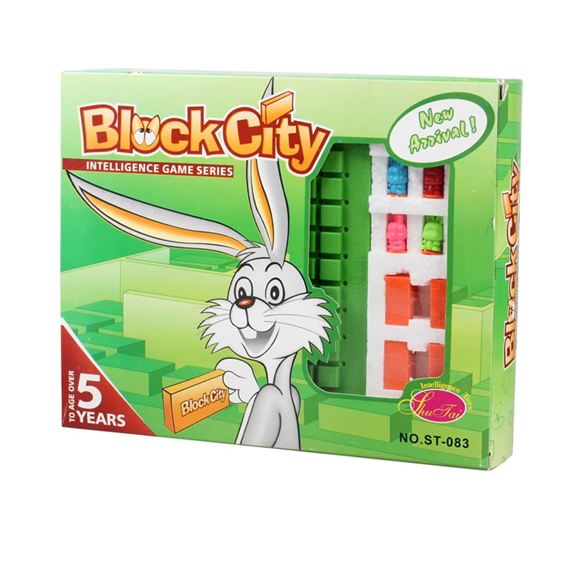 Детские коробки-головоломки, Кролик, Кролик, поход, игрушки-головоломки, логическая игра, веселая семья - Цвет: BHPT-354425