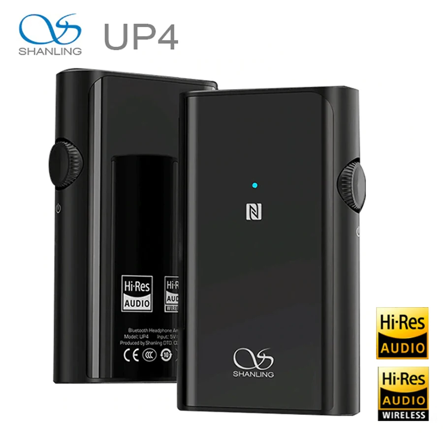 SHANLING UP4 Hi Res Portable HiFi Audio Bluetooth 5 0 Amplifier Dual ES9218P DAC AMP Balanced Output Headphone Amplifier