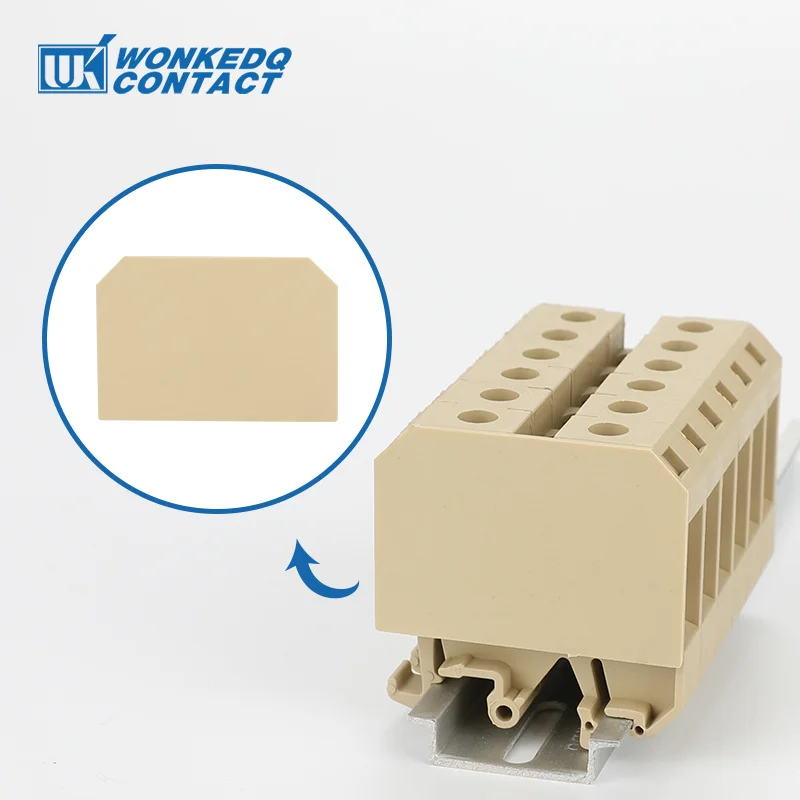 10Pcs AP16 End Barrier Plate For SAK16EN SAK 16EN Wire Connector Screw DIN Rail Terminal Block Accessories Cover AP 16 | Обустройство