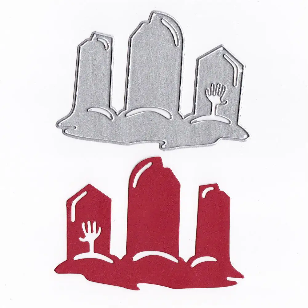 

GloryStar Scrapbook Cutting Dies Carbon Steel Embossing Etching Cutter Die Halloween Tomb