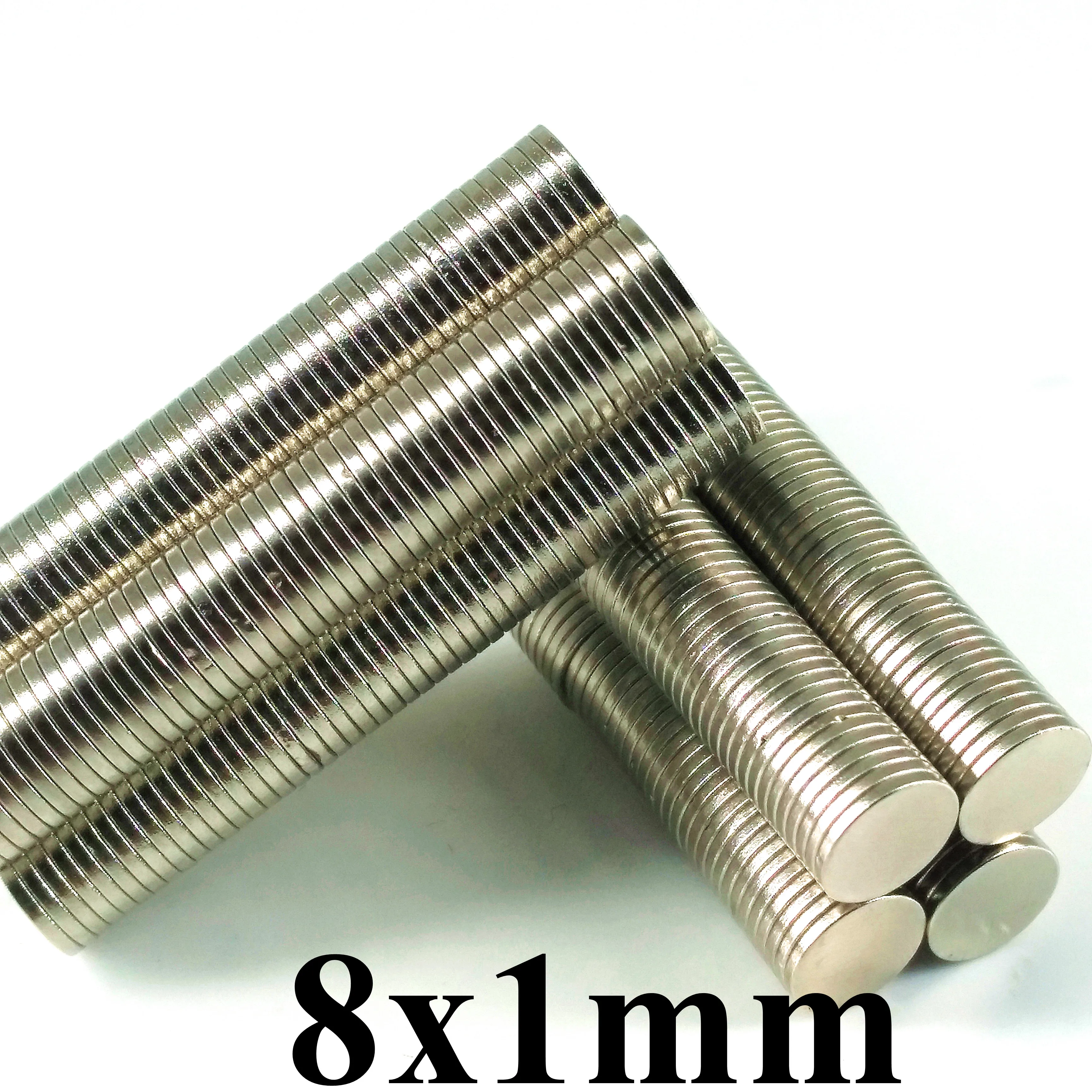 

mini round 8x1mm Super Strong Neodymium Magnets Rare Earth Permanent Magnet N35 Disc Fridge Craft