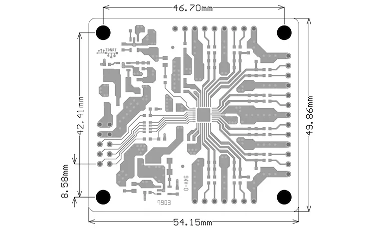 AD7124 AD7124-8 Mehrkanal-ADC-Datenerfassungsmodul, breite Spannung, DC 2,7–6 V, RS232, serielle Schnittstelle, Datenerfassungsplatine – Detail 3
