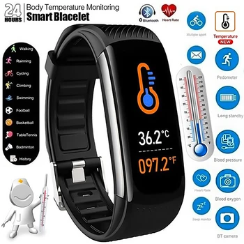 

Smart Watch Sports Fitness Activity Heart Rate Tracker Blood Pressure wristband IP67 Waterproof band Pedometer for IOS Android